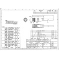 Waterproof  rgb 2pin power male female nmea 2000 cable connector IP65